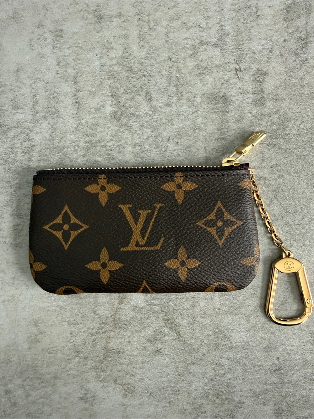 Louis Vuitton Brown Monogram Key Pouch